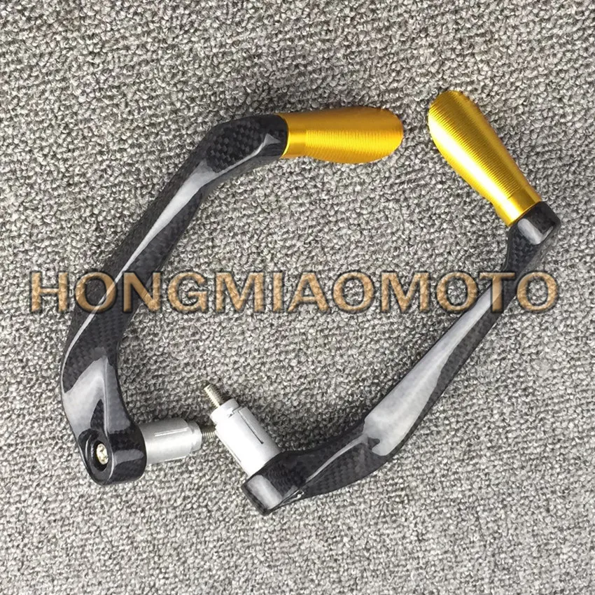 Carbon fiber+Aluminum Universal 7/8 Inches 22mm CNC Handlebar Protector Brake Clutch Protect Motorcycle Lever Guard Proguard