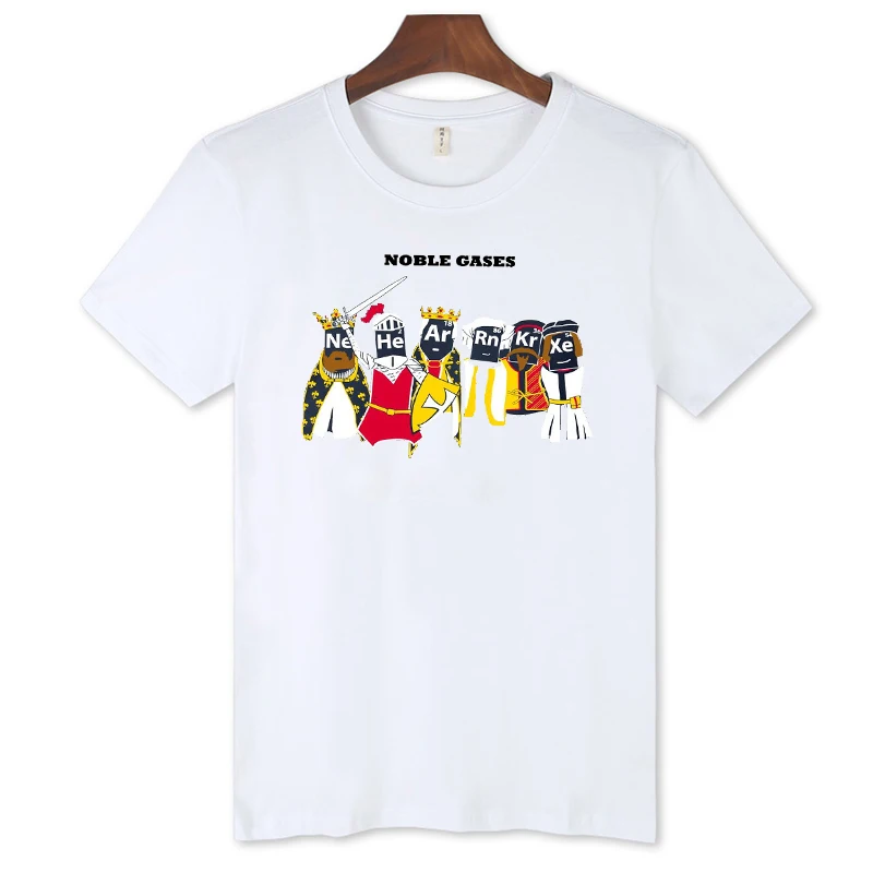 

Fashion Noble Gases Black White T-shirt Men Cotton Hip Hop with Men tshirt Luxury Brand in Mens Hiphop Cotton Tees