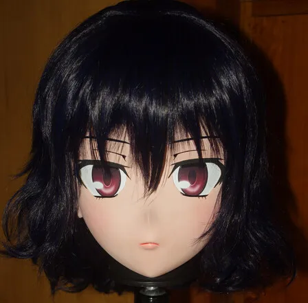 

(C2-064)Top Quality Handmade Female Silicone Rubber Face Mask Cosplay Kigurum Masks Crossdresser Doll Kig Anime Role Play