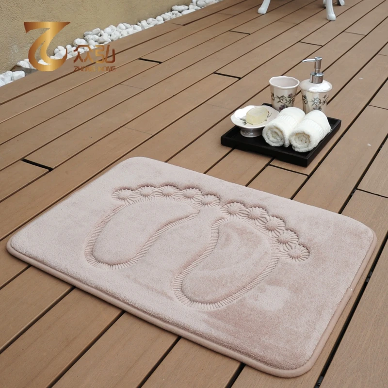 Коралловое бархатное покрывало памяти Медленный отскок абсорбирующий слой коврик для ванной мягкий и удобный ковер