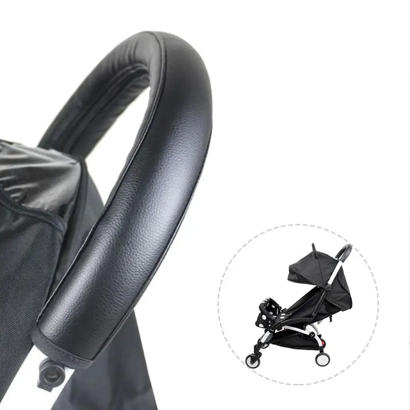 Baby Stroller Handrail Case Cover Stroller Accessories Pu Leather