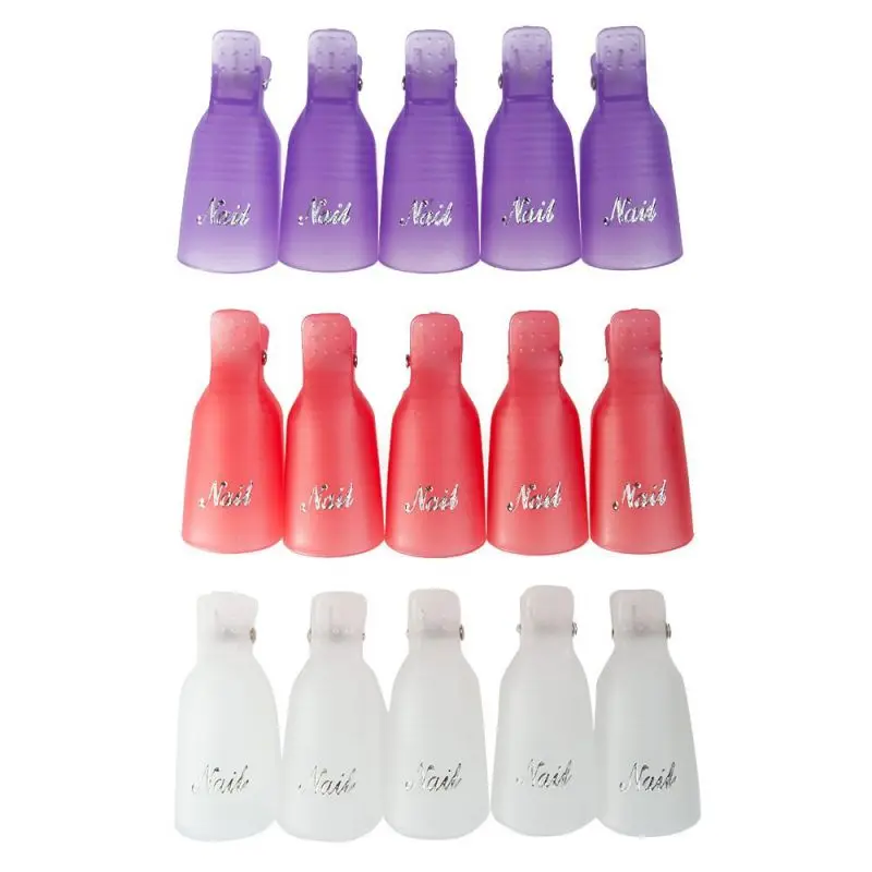 

YRDHK 10 Pcs/Lot Remover Gel Polish Nail Art Soakers Remover Soak Off Cap Clip Tools UV Nail Degreaser Polish Wrap Tools Nails