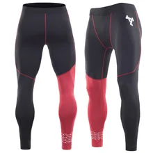 Для мужчин бег фитнес колготки для новорождённых Pro сжатия кальсоны йоги быстросохнущая тренажерный зал Спортивные Леггинсы