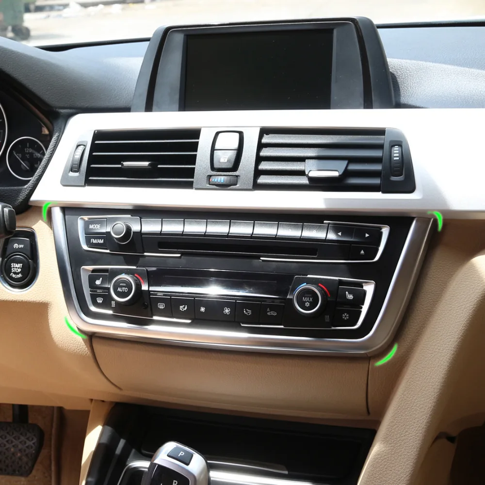 CITALL хромированная панель передней центральной консоли u-образная Накладка для BMW 3 4 серии F30 F31 F32 F34 F36 316 318 320 420 2013