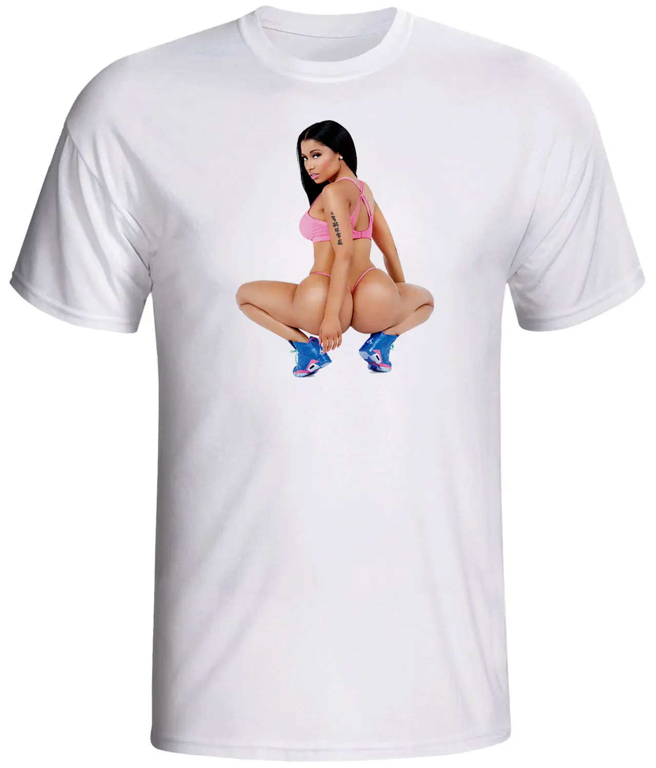 Nicki minaj рубашка ass anaconda хип хоп забавная Летняя мужская модная футболка удобная