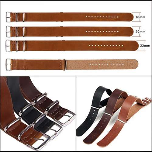 

Men Fashion Faux Leather Pin Buckle Wrist Watch Strap Watchband 18/20/22/24mm