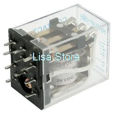 

HH53PA 5A DC 24V Coil PCB Electromagnetic Relay 3PDT 11 Pin