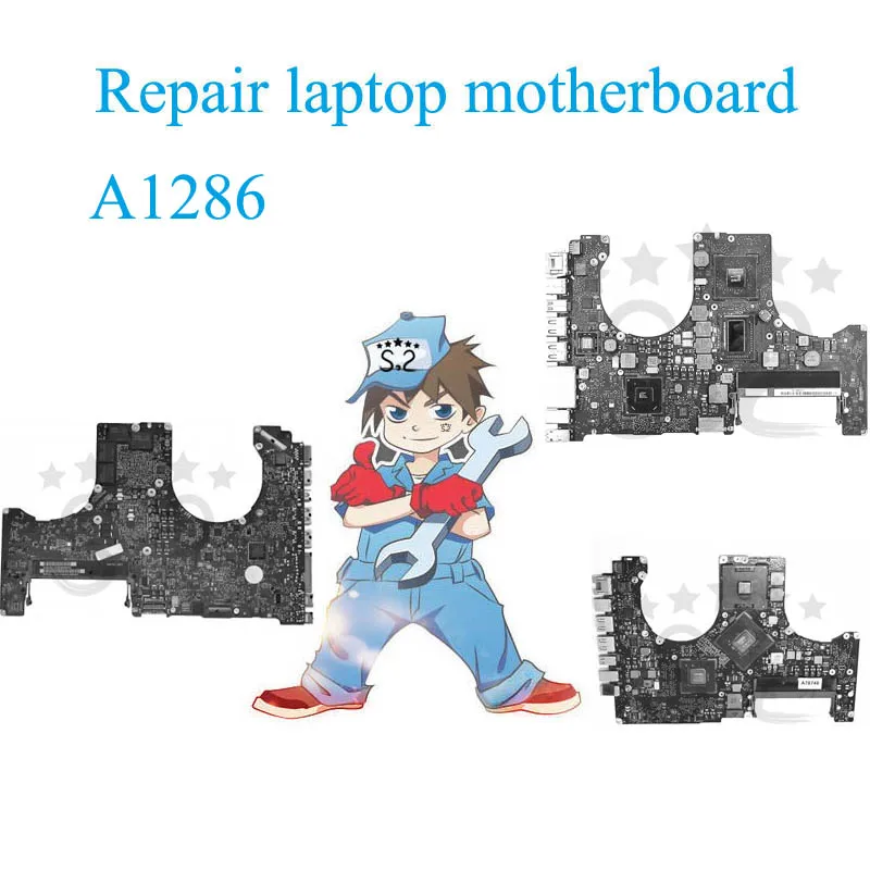 

OLOEY A1286 Motherboard repair for Macbook Pro 15.4" fixing Laptop repair logic board