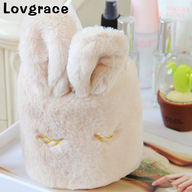 White Plush Rabbit Tissue Box Cover Square Cute Napkin Paper Box Organizer Soft Napkin Holder Box White Plush Rabbit Tissue Box Cover Square Cute Napkin Paper Box Organizer Soft Napkin Holder Box