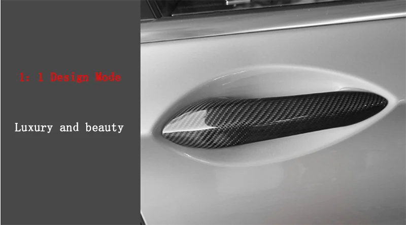 Для BMW M5 F10 2012- Аксессуары Настоящее углеродное волокно авто наружная Дверная ручка Крышка