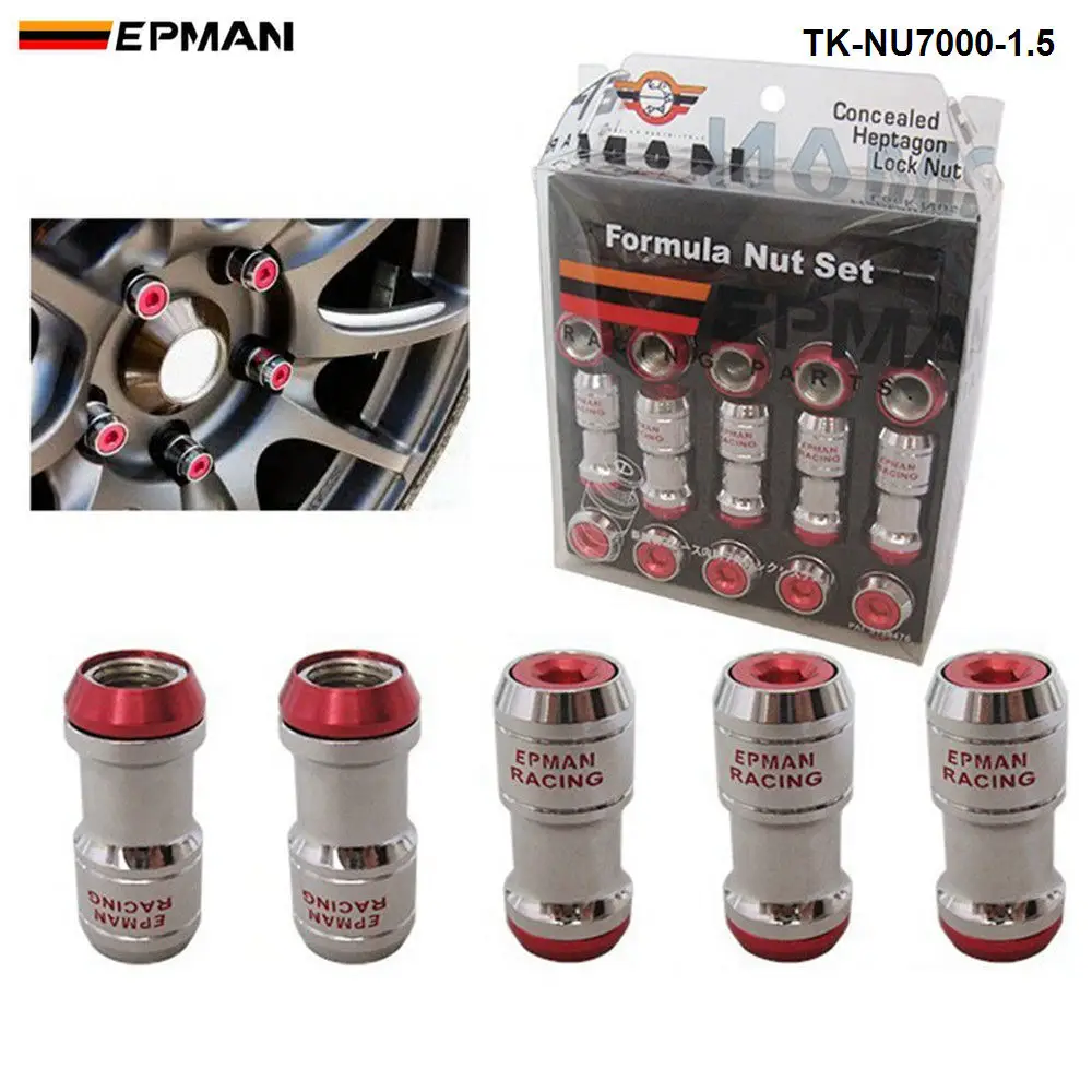 Спортивный EPMAN M12 X1.5 аутентичный EPMAN желудь обод гоночные гайки колеса винт 20 шт. автомобиль для Toyota TK-NU7000-1.5