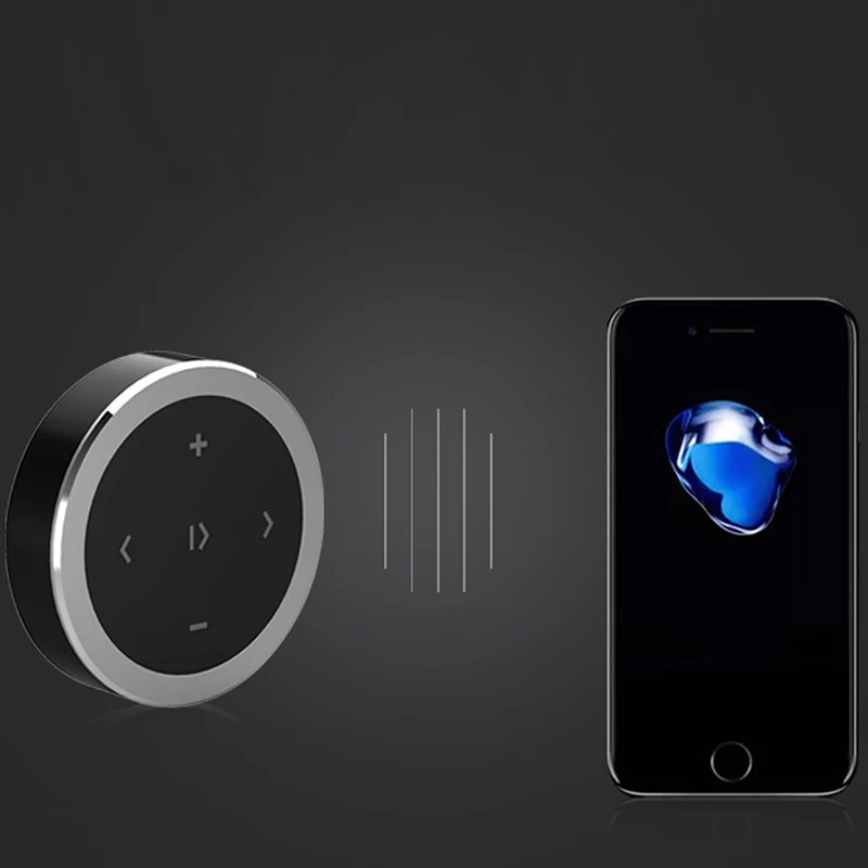 Беспроводной Bluetooth медиа-кнопочный автомобильный мотоцикл рулевое колесо воспроизведение музыки пульт дистанционного управления Запуск Siri для iOS/Android телефона