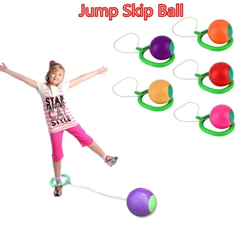 

One-legged swinging ball for one leg for children aged 4 to 16 Children's outdoor sports fitness effect 6 colors fitness ball