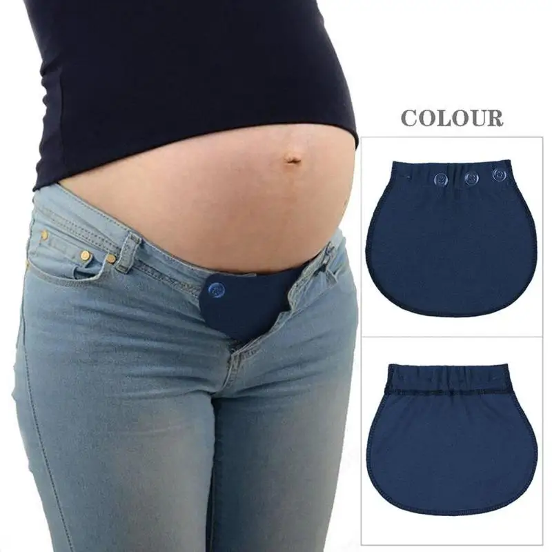 

1pc patches Strong Waistband Belt Adjustable Elastic Waist Extender Pants Button Buckle Easy Fit for Maternity Pregnancy Women
