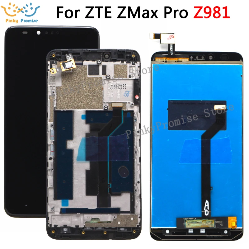 

For ZTE Z981 Complete Display with Touch Screen Digitizer Assambly Replacement For ZTE ZMAX PRO Z981 LCD+tools Free Shipping
