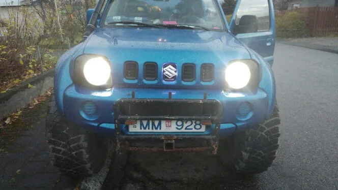 Головной светильник для Suzuki Jimny JB43 угловой светильник для глаз головной светильник 4X4 внедорожные аксессуары дымчатый стиль