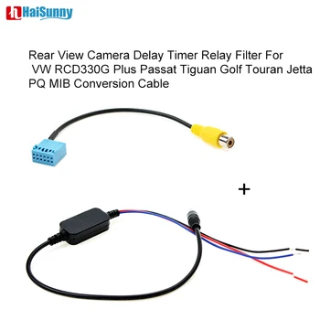 

HaiSunny Rear View Camera Delay Timer Relay Filter For VW RCD330G Plus Passat Tiguan Golf Touran Jetta PQ MIB Conversion Cable