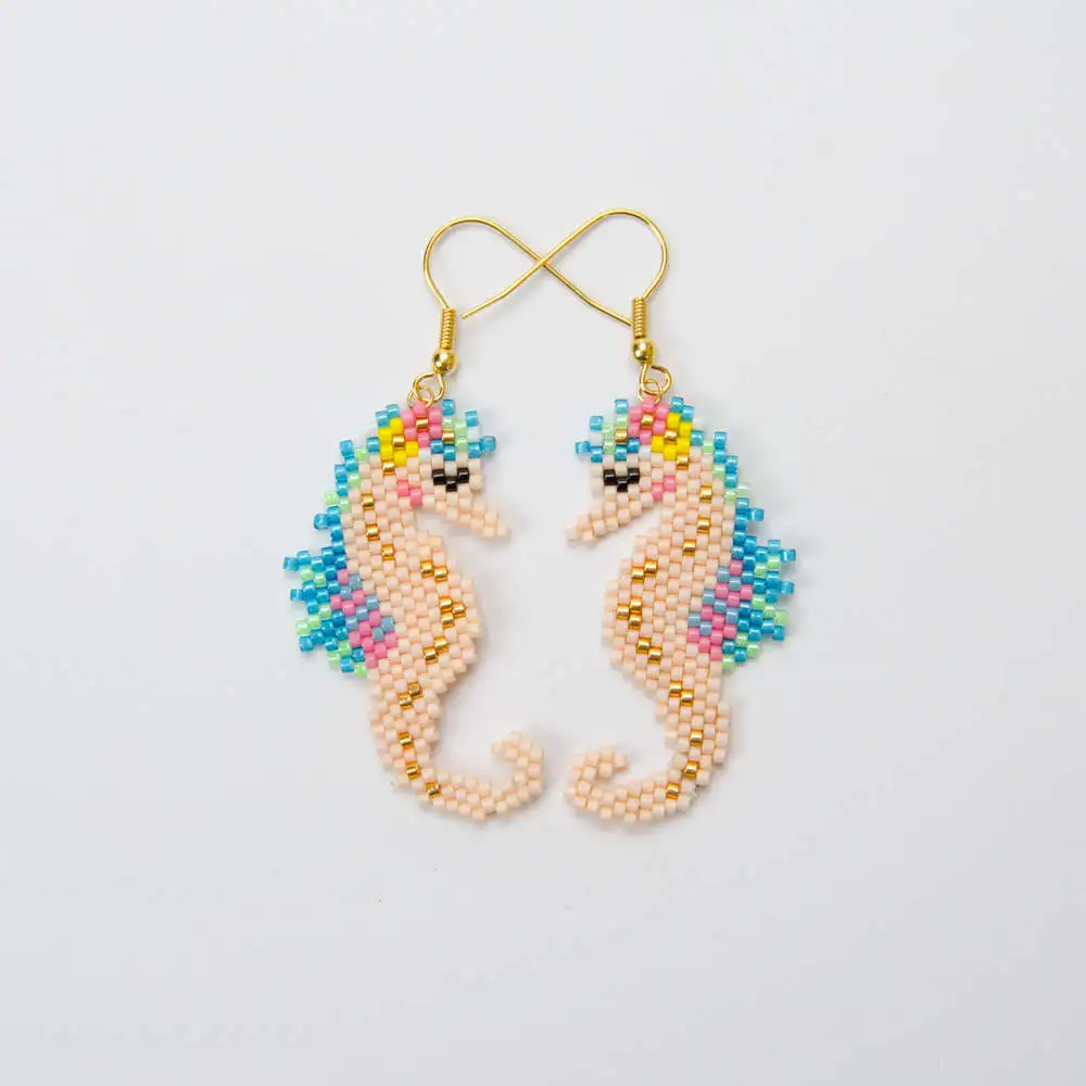 Go2boho MIYUKI серьги Бохо серьги в виде морского конька Delica Beads MIYUKI серьги морской конек Ювелирные изделия для женщин подарок дропшиппинг