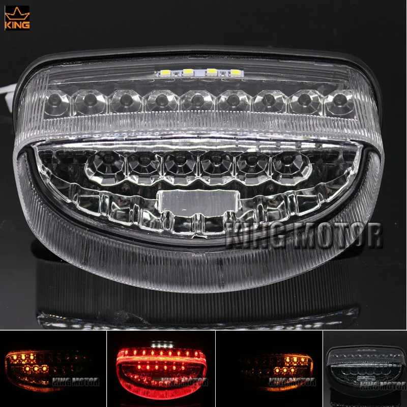 

For SUZUKI GS500E GS 500E 99-02 GS500F GS 500F 2004 Motorcycle Accessories Integrated LED Tail Light Turn signal Blinker Clear