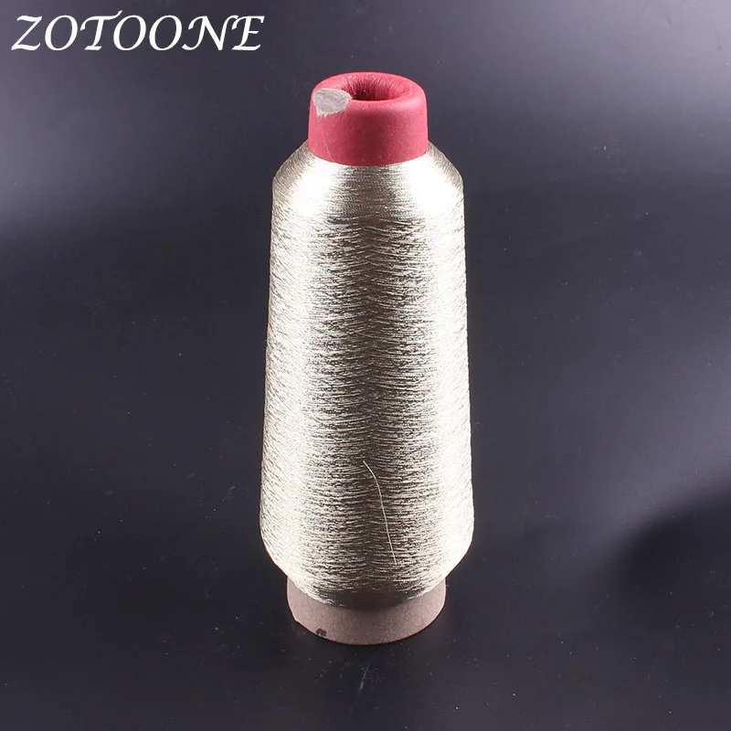 Zotoone Sewing Thread Polyester Sewing Supplies Metallic Gold