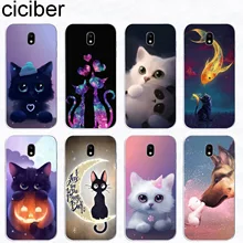 Ciciber Voor Samsung Galaxy J 5 2 3 4 1 6 7 8 Pro Core Prime mini plus 2016 2017 2018 Zachte TPU Telefoon Gevallen Leuke kitten Kat Fundas(China)
