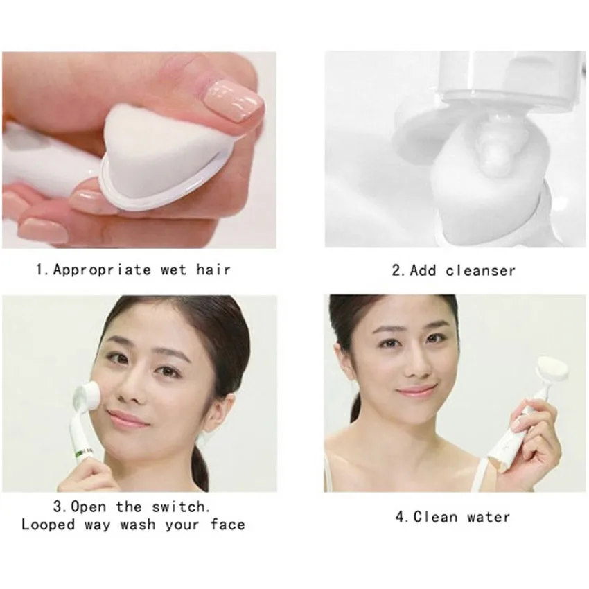 Очищающее Средство Южная Корея Pobling электрические щетки для мытья лица машина для макияжа очиститель пор для лица очистка тела Массажер для кожи красота