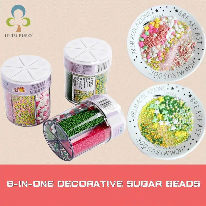 1 шт Красочный Сахар бисер пищевого Перл сахар мяч fondant (сахарная) выпечка торта DIY