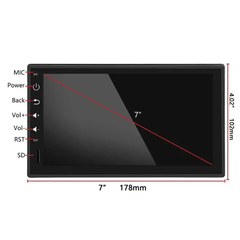 Flash Deal 7inch 1DIN Bluetooth Car Stereo Player GPS Android 8.1 WiFi USB AM FM RDS Radio Receiver Head Unit Car Multimedia Player 16