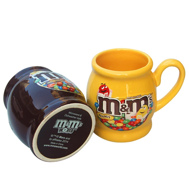 promotion 2017 new cute m m s mm beans cafe oatmeal mug drinking cup