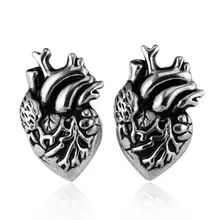 Regalrock Анатомическое Сердце человека странности артерии медицинский студенческий подарок таксидермия Анатомия ювелирные изделия серьги-гвоздики