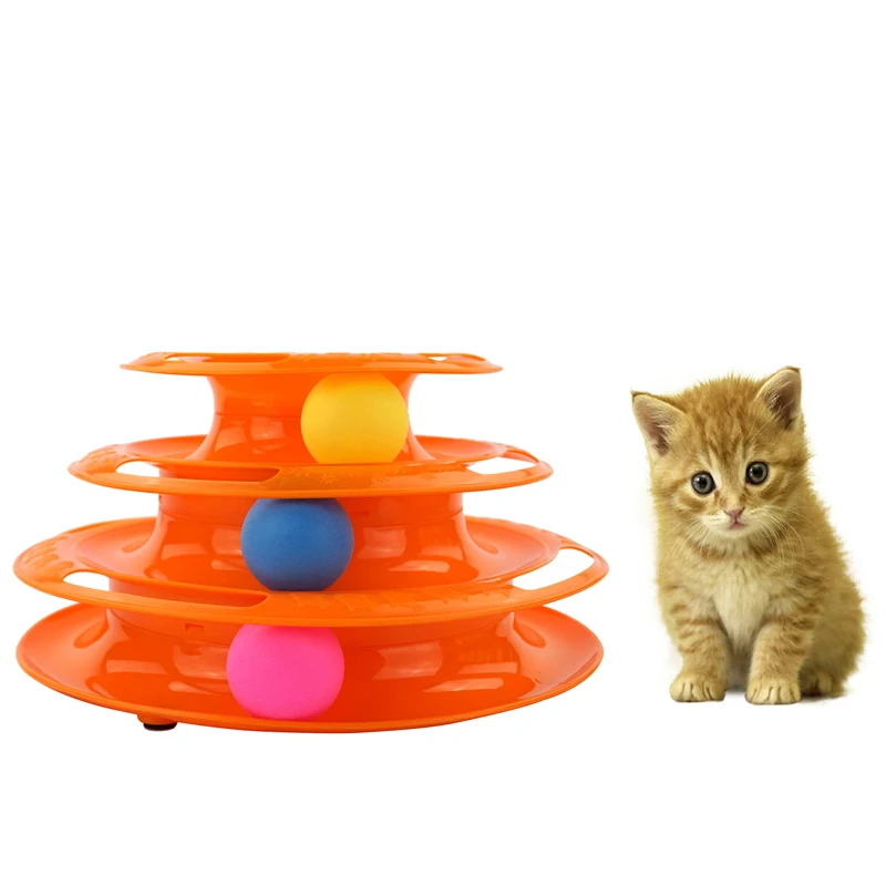 Buy Plastic Three Levels Tower Tracks Balls Disc Cat