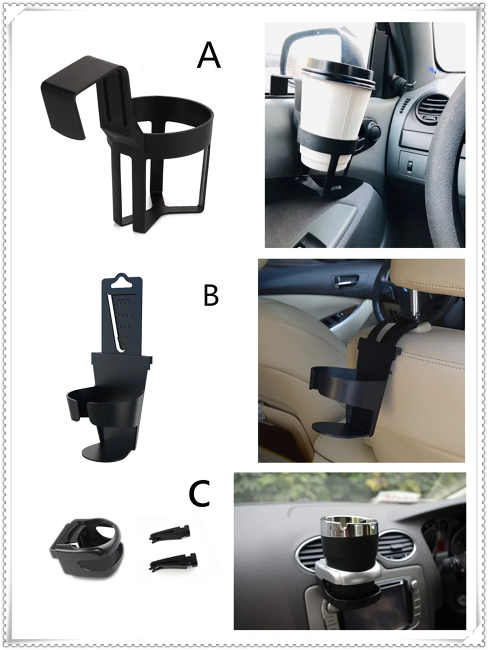 

Car carrier cup water Bottle holder braket for Volkswagen VW B6 Jetta Mk5 MK6 Any Cars Phaeton 4.2 EOS 3.2 V6 Beetle Passat
