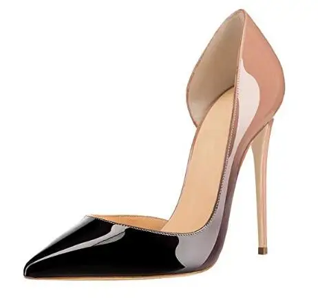 

Moraima Snc Women Pumps High Heels Shoes 12cm Stiletto Pointed Toe Woman Shoes Sexy Party Shoes Mixewd Colors Dress Heels
