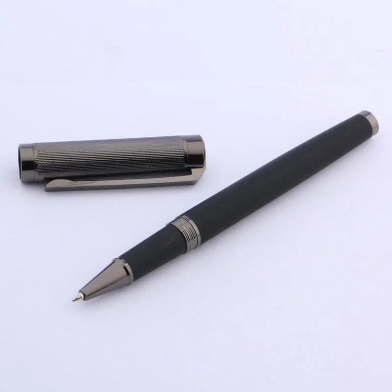 

Carbon fiber new metal Wave carving pattern Gun black Trim Rollerball Pen