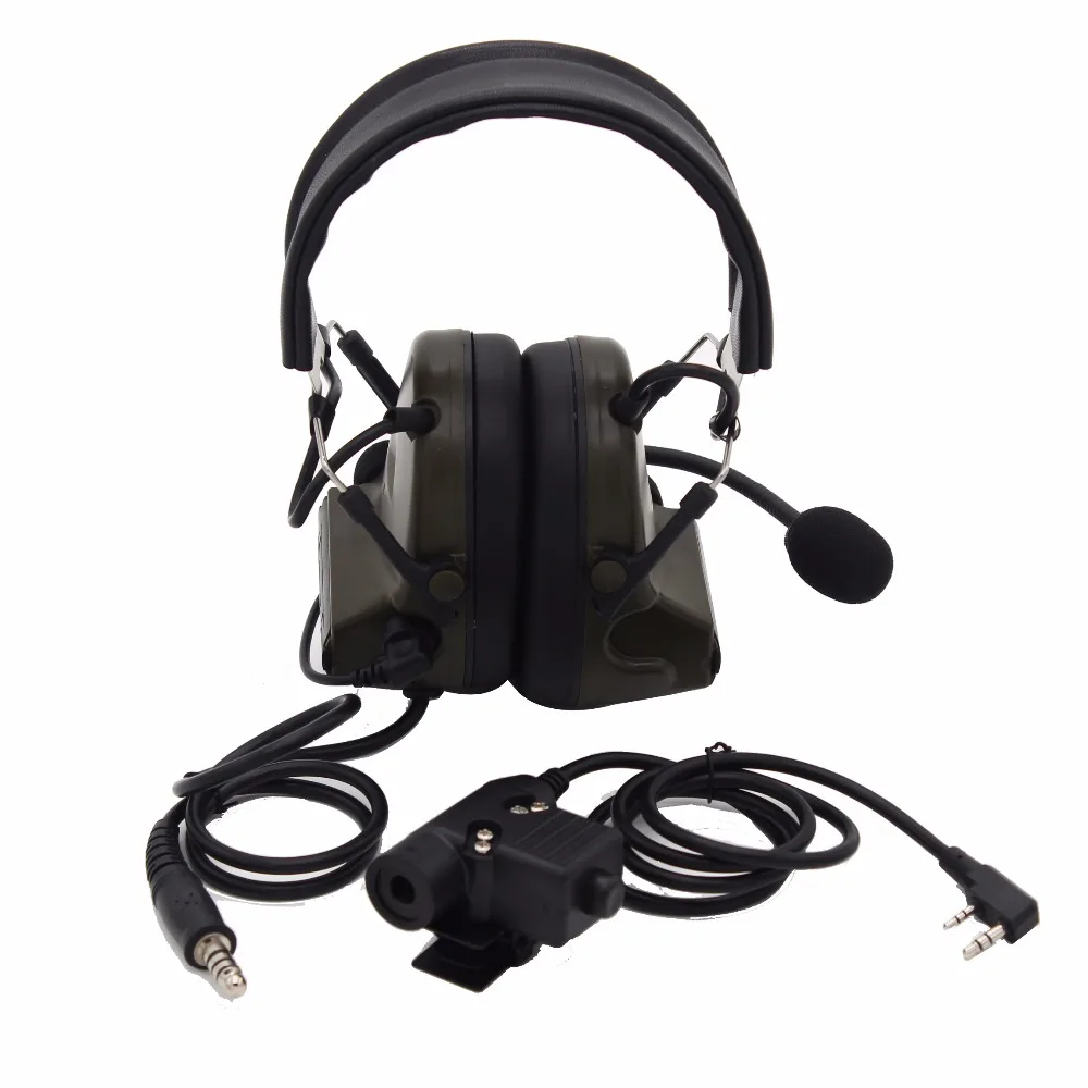 XQF Z Tactical H50 U94 PTT гарнитура для Kenwood Radio Baofeng UV-5R UV-82 + BF-F8 UV-5RA Wouxun TYT walkie talkie Shoting |