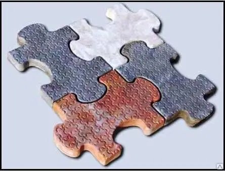 

2pcs Plastic molds for concrete paving slabs concrete "Puzzle" for paving Plaster Stone Tiles Paving Slabs
