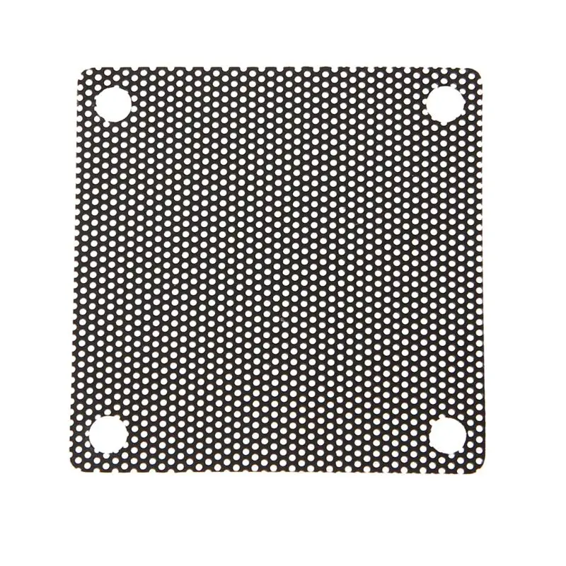 5 шт. ПВХ вентилятор пылезащитный фильтр PC пылезащитный чехол режущая компьютерная сетка крышка 50 мм сетка черный