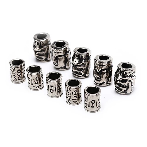 

5Pcs/Lot Paracord Beads Metal Charms Skull For Paracord Bracelet Accessories Survival,DIY Pendant Buckle for Knife Lanyards New