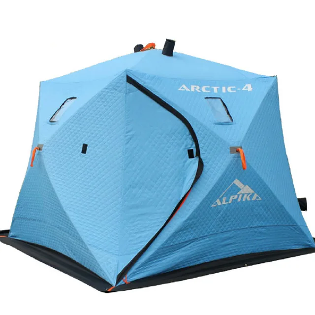 

Winter Ice Fishing Tents Eskimos ALPIKA Rapidly Expanding Flame Antifreeze Warm Thick Ice Fishing House for Family Party Tent