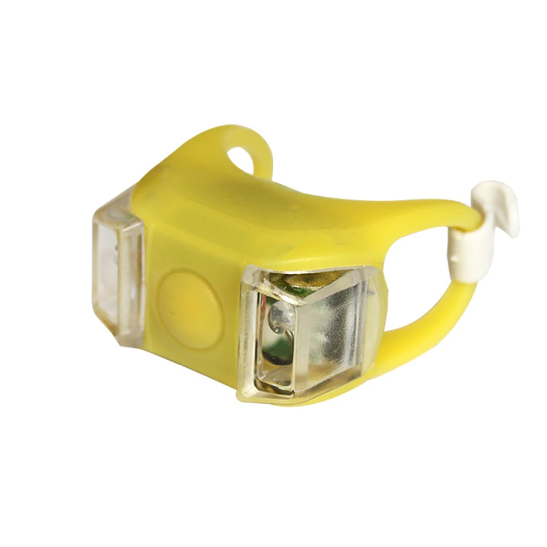 !Yellow Bicycle Front Light Silicone Bike LED Head Light Cycling Waterproof Lamp