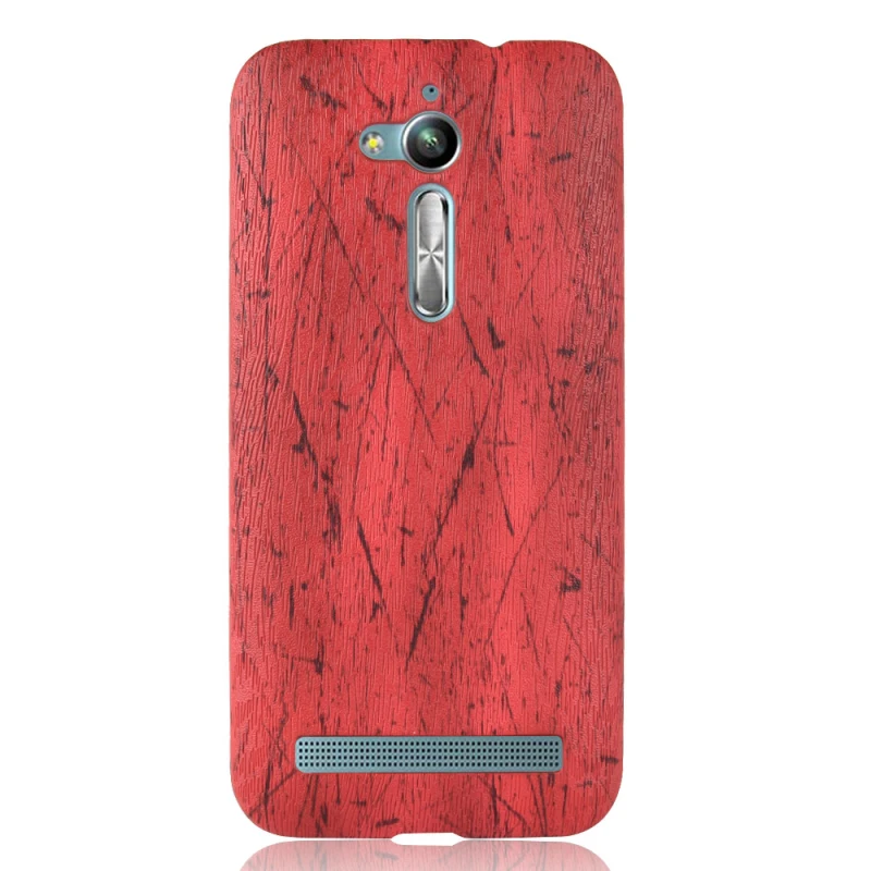 Asus Zenfone Go ZB500KL 5inch Wood grain PU leather +PC case_9