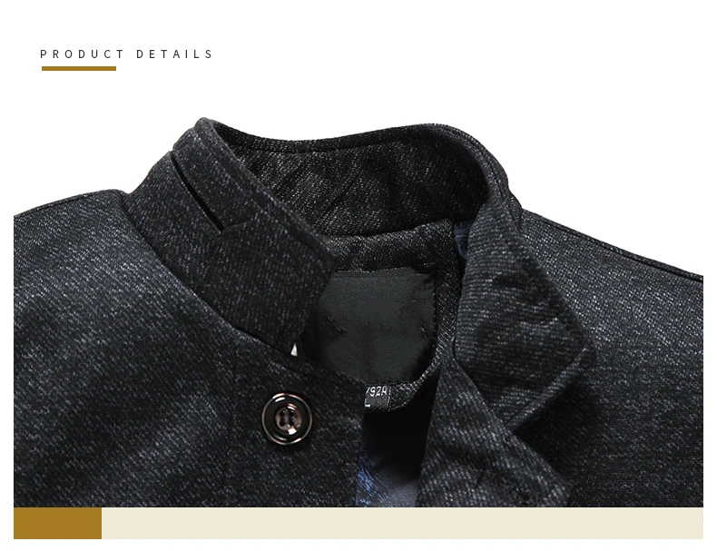 Брендовая мужская куртка, пальто, Модный меховой Тренч, пальто на осень и зиму, повседневное пальто, черная деловая куртка, мужские парки