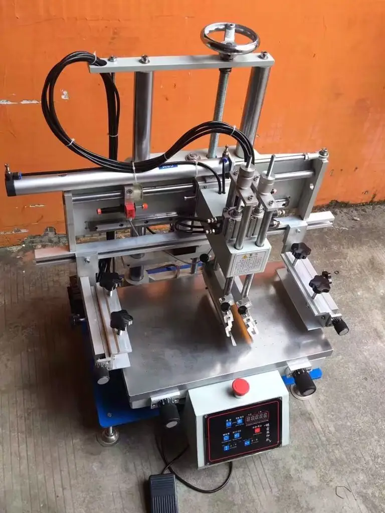 

cheap ruler screen printing machine/ ruler screen printer with screen printing working demo