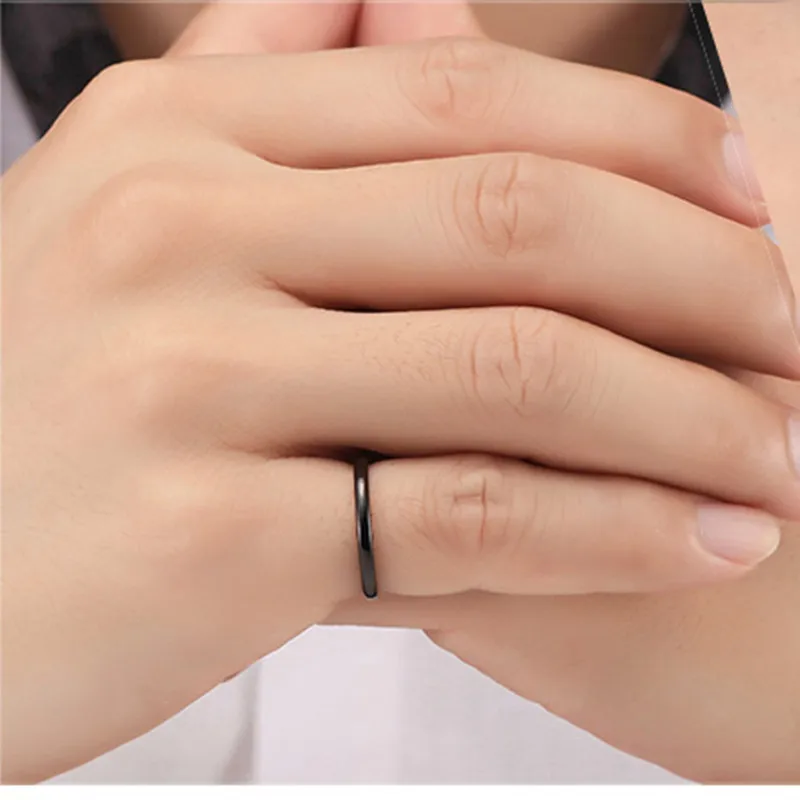 Titanium Rings For Men Women Finger 2mm wedding rings,round rings,womens ring,couple rings,finger rings,jewelry rings,ring jewelry
