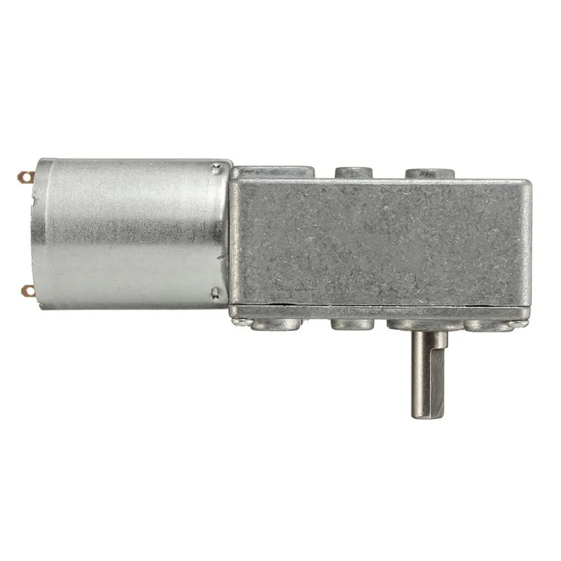 

DC 12V 6mm Shaft 5RPM High Torque Turbine Worm Gear Box Reduction Motor