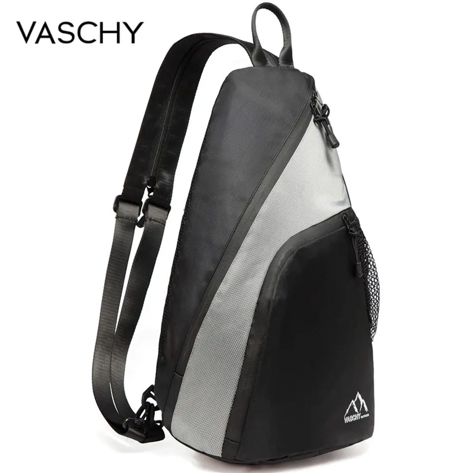 

VASCHY Mini Crossbody Sling Ba'g for Men Women Two Ways to Carry with Adjustable Convertible Chest Strap