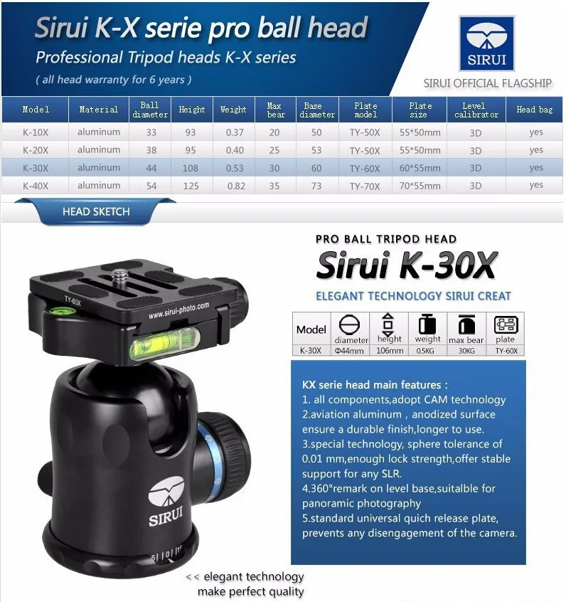 Sirui k-30x-2