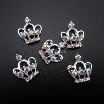 

MNS458 nail designs Glitter Crown DIY phone case decorations 3d nail jewelry 200pcs