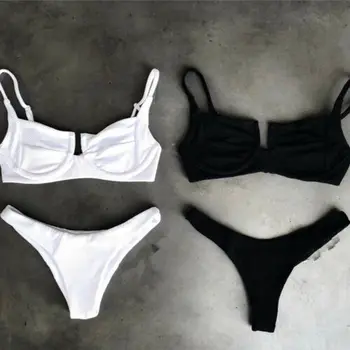 

2018 New Women Bandage Push-up Padded Bikini Set Swimwear Swimsuit Bathing Suit Beachwear Swimming Costume