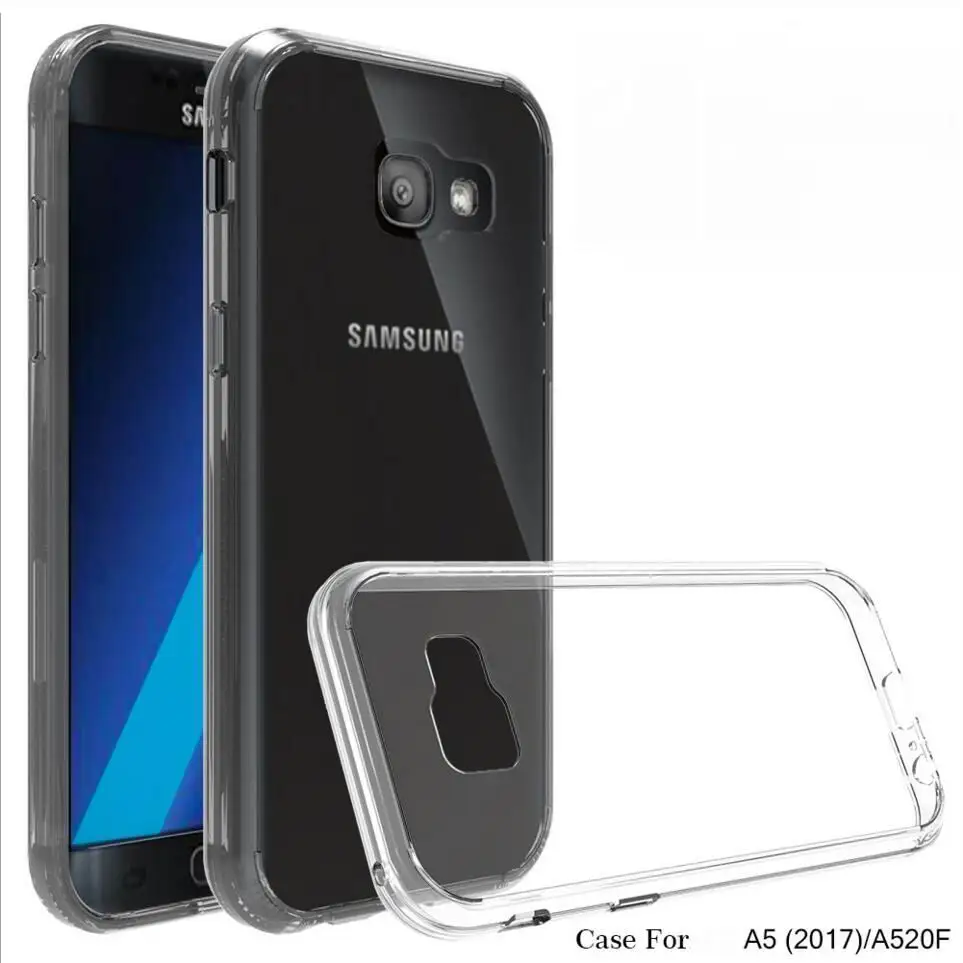 

Case for Samsung A5 2017 Silicone Bumper Shockproof Clear Hard Case for Samsung Galaxy A5 2017 Cover for Samsung A5 2017 A520F